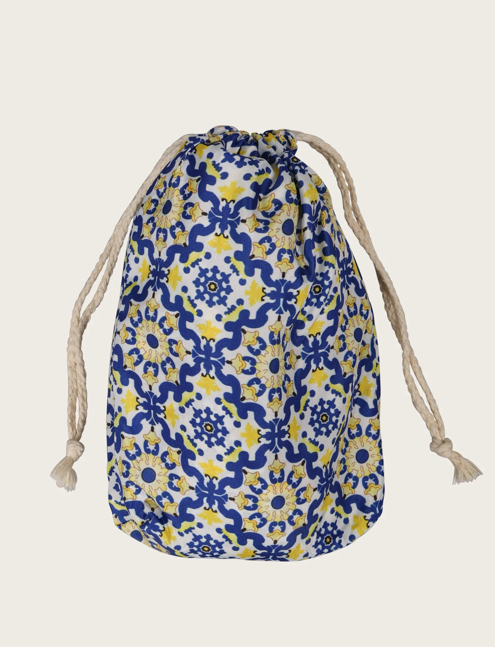 Costume da bagno fantasia maiolica blu e gialla - Image 5