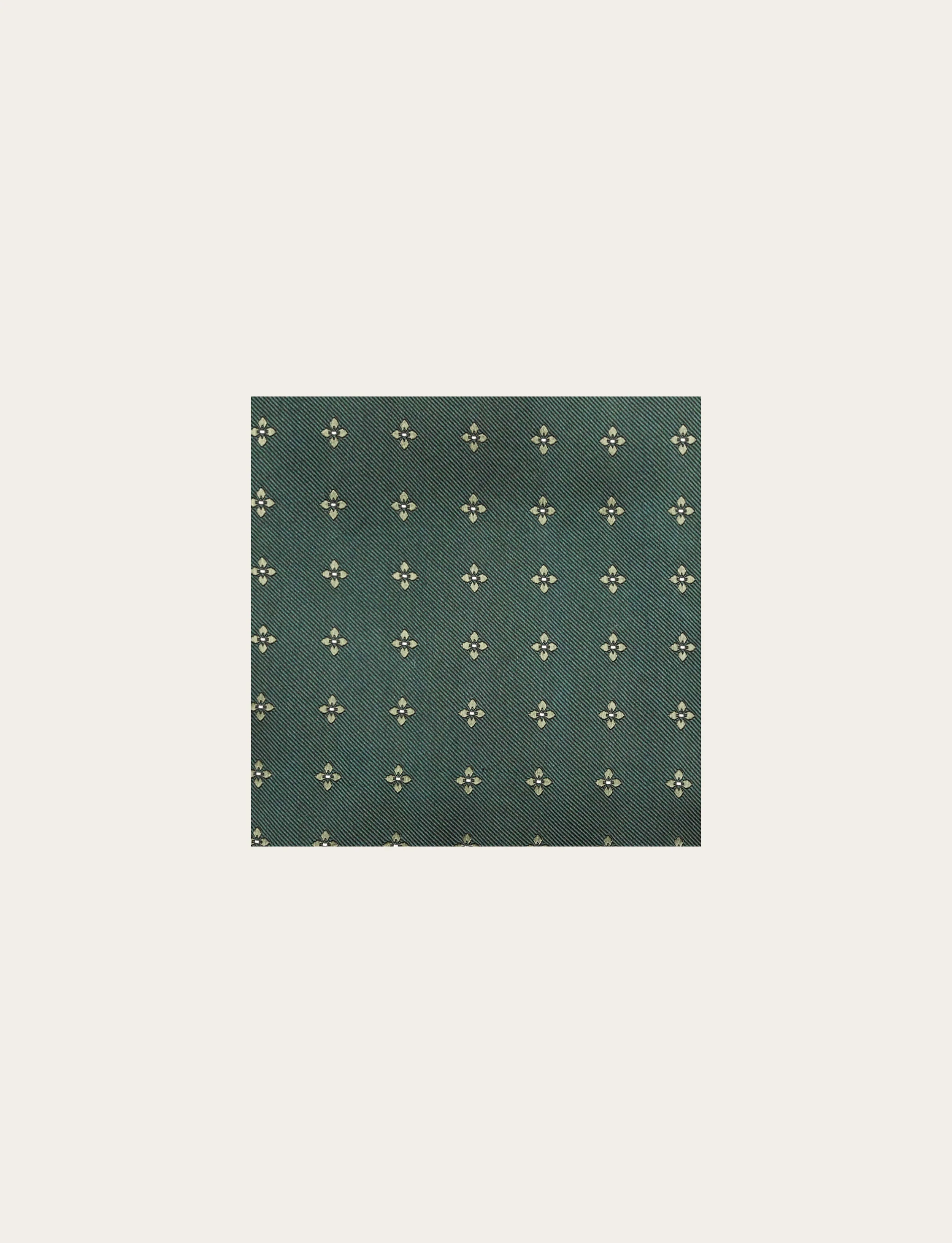 Pochette in seta con fantasia micro fiore - Image 5