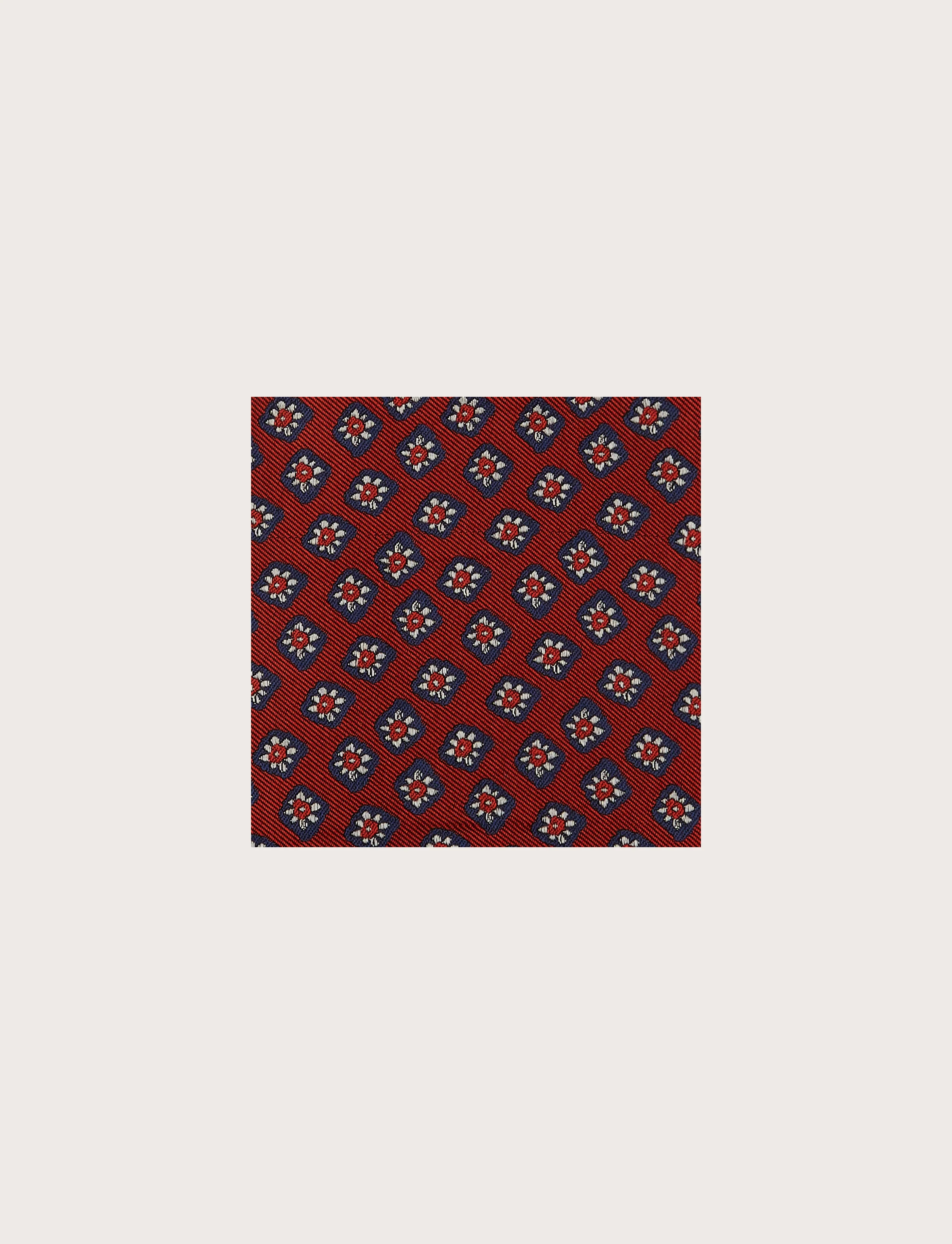 Pochette in seta con disegno a fiore