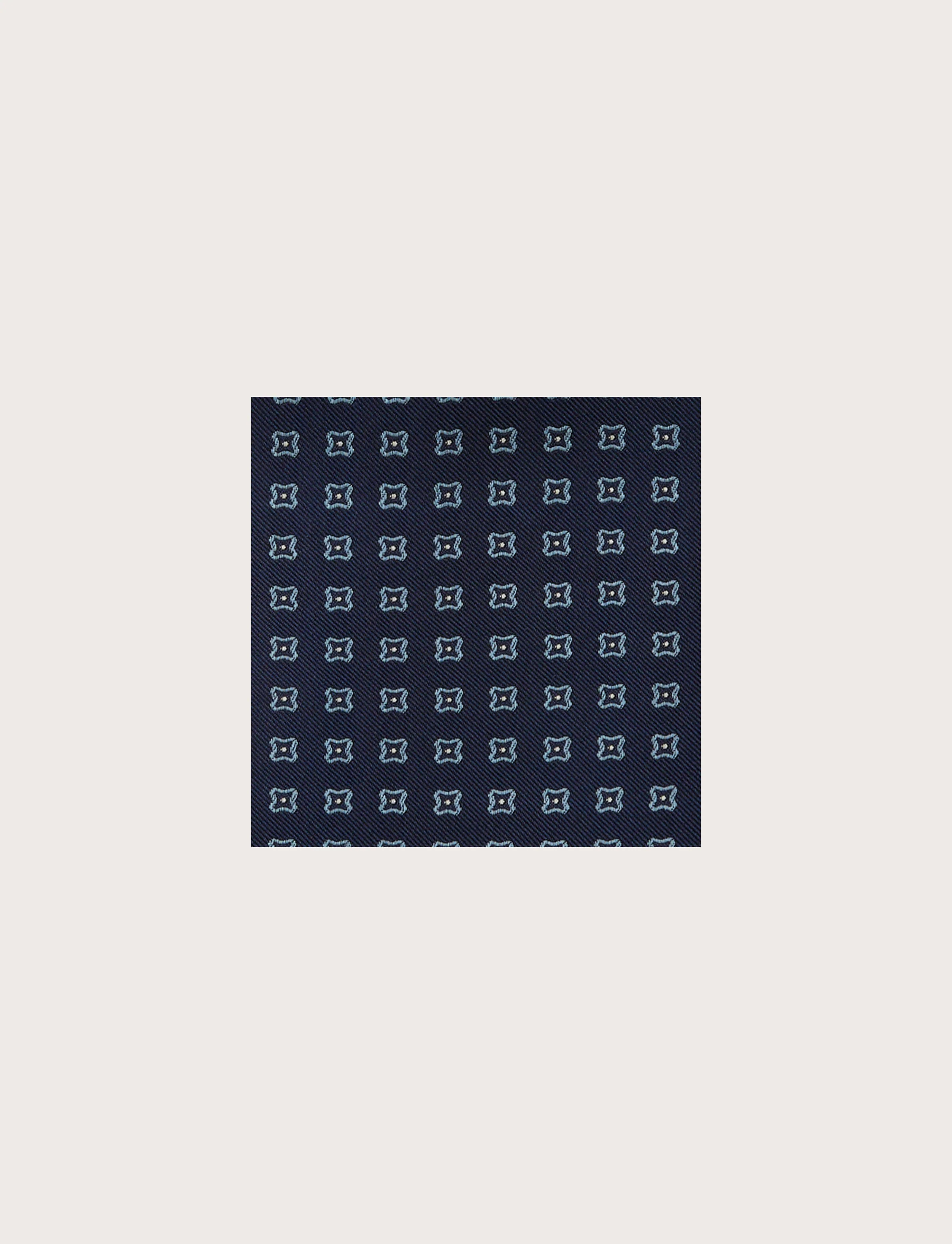 Pochette in seta geometrica a fiore - Image 3